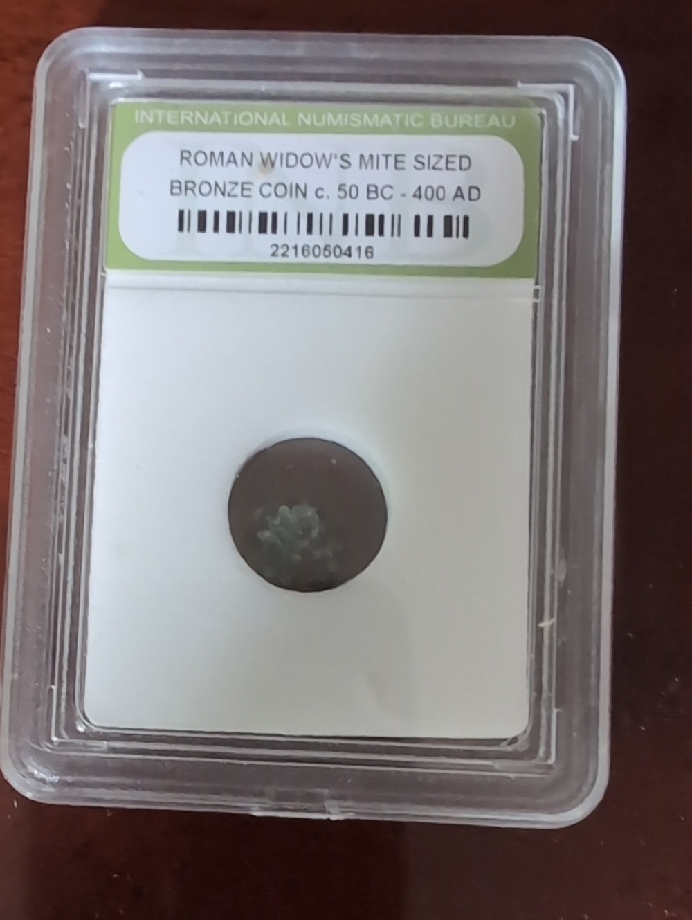 Roman Widow's Mite Sized Bronze Coin - Green/Bronze